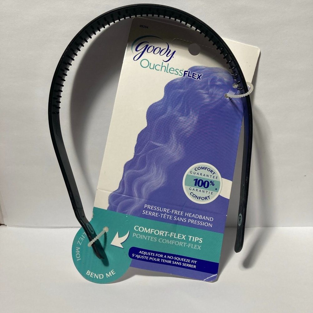 Goody Ouchless Flex Black Hair Band Head Band